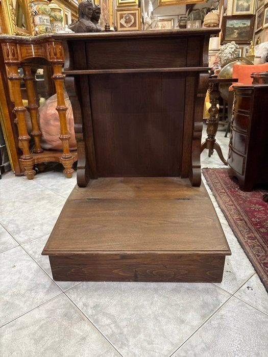 Knielbank met opbergvak - Antiek - Walnoot - 1850-1900 -, Antiquités & Art, Antiquités | Autres Antiquités