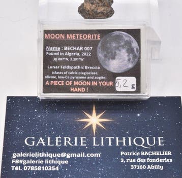Maanmeteorit Bechar 007 - Algerije - 5.2 g