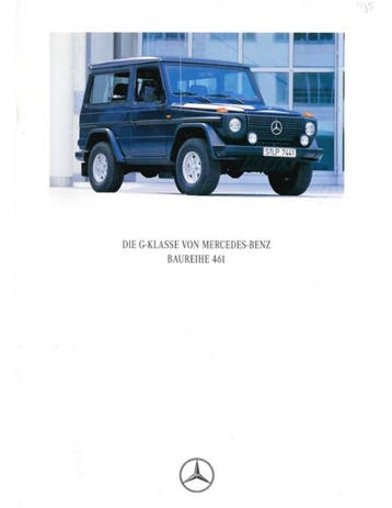 1994 MERCEDES BENZ G KLASSE BROCHURE DUITS
