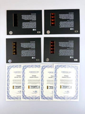 Steven Spielberg – Extremely rare Set of 4 Mounted 35mm Film, Verzamelen, Nieuw