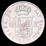 Espagne. Isabelle II. 4 Reales Ceca de Madrid 1853 Calico