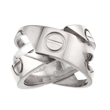 Cartier - Bague - 18 carats Or blanc, Bijoux, Sacs & Beauté, Bagues