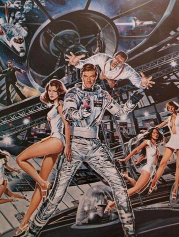 Roger Moore - James Bond - Moonraker - Original Half Sheet, Verzamelen, Nieuw