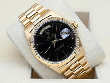 Rolex Day-Date Ref. 18238 Year 1989 (Box & Papers), Ophalen of Verzenden, Polshorloge