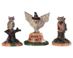 Lemax - Happy Owl-o-ween -  Set Of 3, Verzenden
