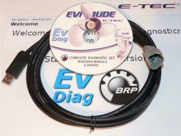 USB Evinrude e-tec diagnose kabel set  NU TIJDELIJK GRATIS V, Verzenden, Onderhoud en Reparatie