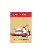 1960 FIAT 1800 INSTRUCTIEBOEKJE ITALIAANS