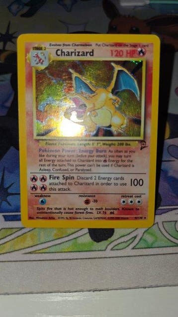 Pokémon - 1 Card - Charizard Set base 2, Nieuw