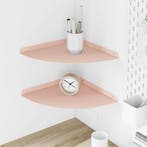 vidaXL Zwevende plank met plank met opslag 2 pcs Roze 30 x, Huis en Inrichting, Verzenden, Nieuw