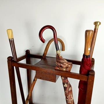 Paraplustandaard/rek - Eik - paraplu-houder, Antiek en Kunst