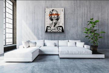 ERIC BRUMETTE - MARILYN PAPER 4 - Toile L - LIMITED EDITION, Antiquités & Art