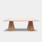 Tafel Rechthoekig Eikenhout  Kegelpoot  220x100, Nieuw