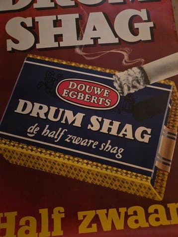 Anonymous - Douwe Egberts - DRUM SHAG - jaren 1950