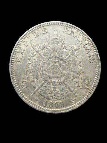 Frankrijk. Napoléon III. 5 Francs 1868-BB, Strasbourg
