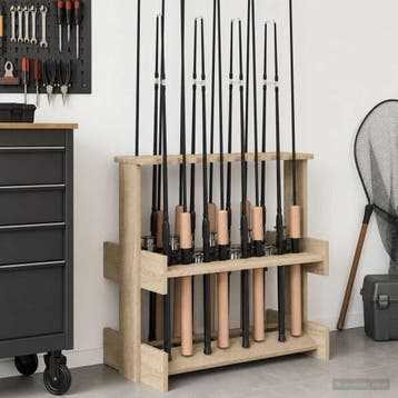 vidaXL Biljartkeu-stand Bewerkt hout 60 x 35 x 60 cm Sonoma, Verzenden