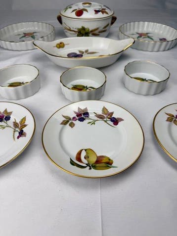 Royal Worcester - Tafelservies (10) - Been - Evesham / 1961, Antiek en Kunst