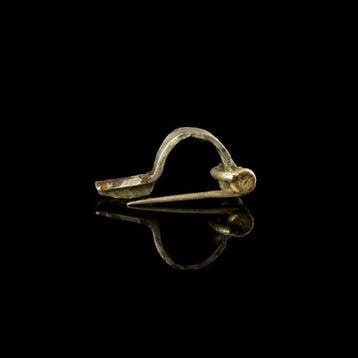Oud-Romeins Zilver Bow Fibula, Zeldzame Kleine Maat