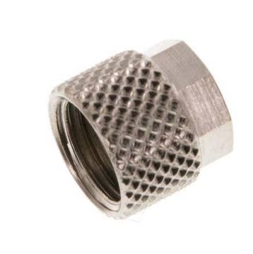 Écrou-raccord en laiton nickelé 6x4mm (M10x1) [20 pièces]., Verzenden