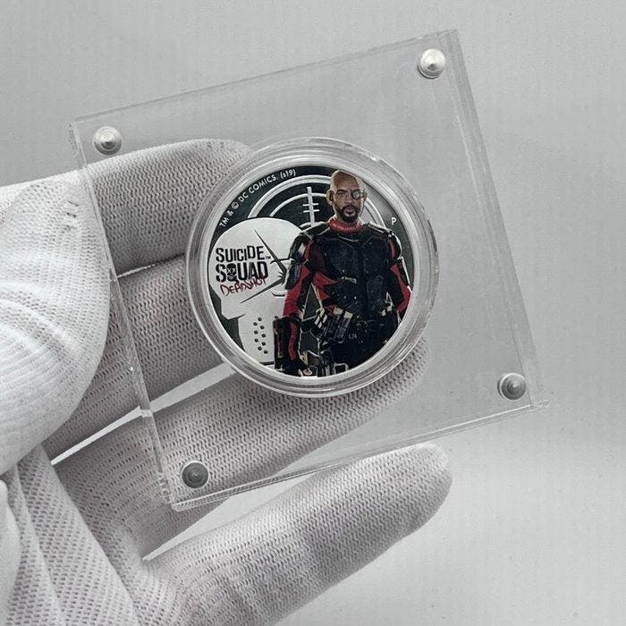 Tuvalu. 1 Dollar 2019 – Suicide Squad – Deadshot – 1 oz, Postzegels en Munten, Munten | Europa | Niet-Euromunten