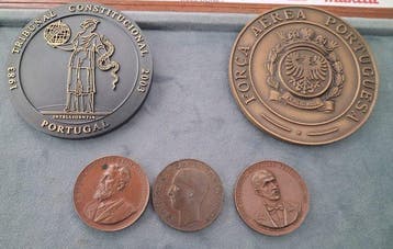 Portugal, Griekenland, Zwitserland. Lotto 5 medaglie (Zonder