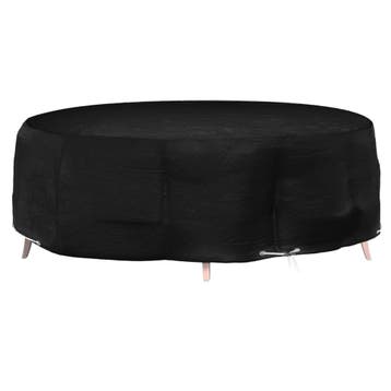 vidaXL Tuinmeubelhoes eilandlounge 10 oogjes rond Ø 236x67, Tuin en Terras, Verzenden, Nieuw