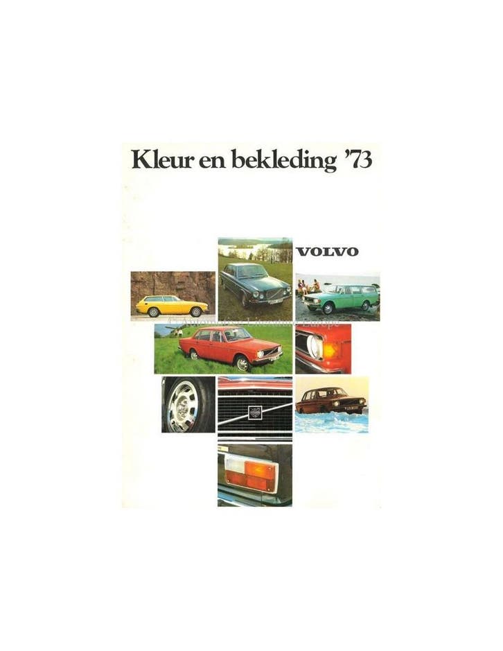 1973 VOLVO 145 KLEUREN & INTERIEUR BROCHURE NEDERLANDS, Boeken, Auto's | Folders en Tijdschriften