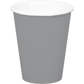 Zilveren Bekers Karton 350ml 8st, Verzenden