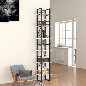 vidaXL Boekenkast met 6 schappen 40x30x210 cm bewerkt hout, Verzenden, Nieuw