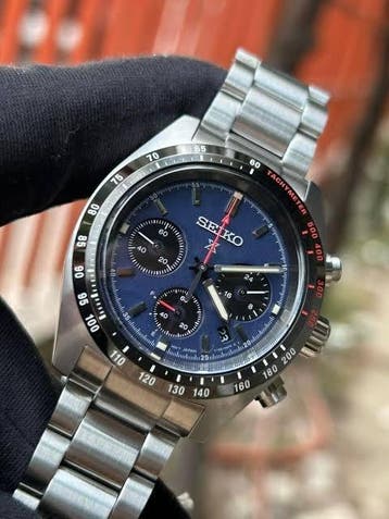 Seiko - Prospex Speedtimer Blue Dial Chrono - SSC815P1 -, Bijoux, Sacs & Beauté