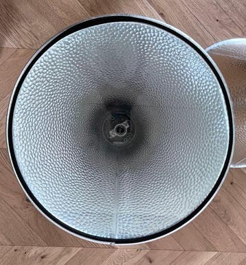 Plafondlamp (2) - Staal, Aluminium, Glas