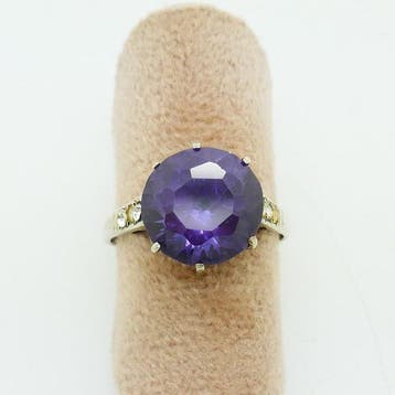Zilver - Ring - Art Deco - kleurwissel