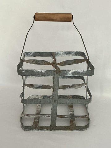 Mand - zinc , ca 1930-1940 - Oude flessennand