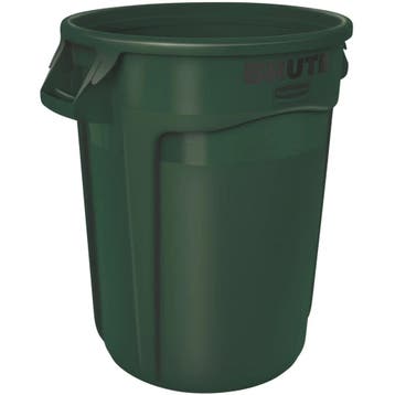 Afvalbak | BRUTE | Kunststof | Donkergroen | 75.7L | Open |, Verzenden