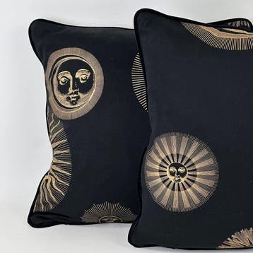 Fornasetti Sole e Luna. - Coussin (2)