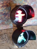 Stoplicht - materiaal, metaal, glas - Ampelmännchen, Antiquités & Art