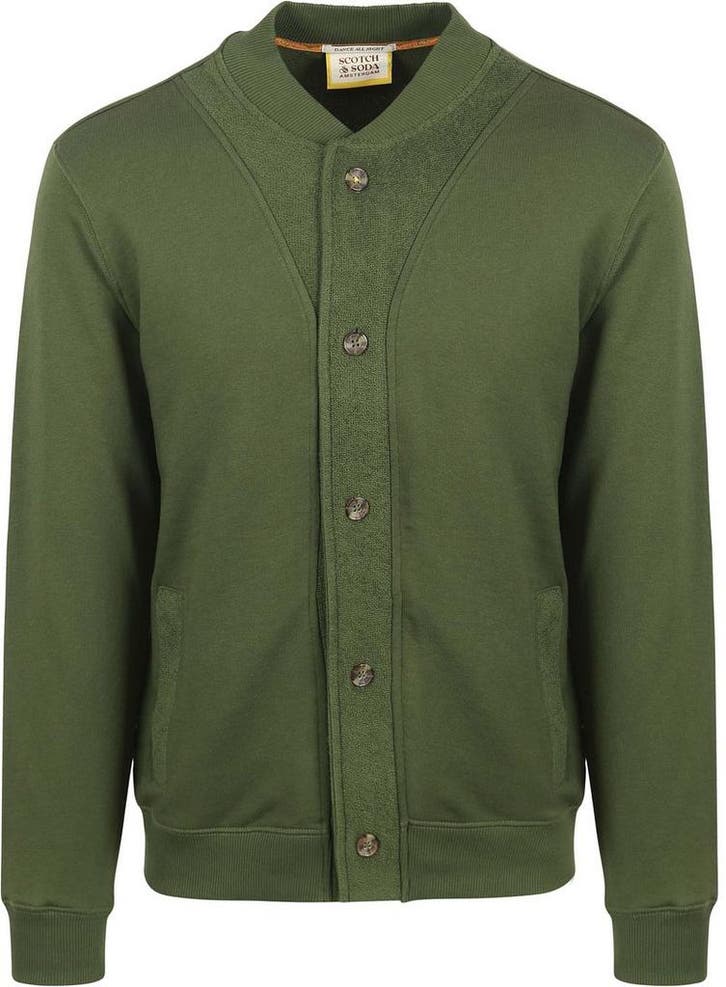 Scotch and Soda Cardigan Groen maat Maat 52/54 (L) Heren, Kleding | Heren, Truien en Vesten, Nieuw, Maat 52/54 (L), Verzenden