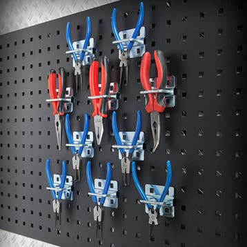 Datona Dubbele gesloten gereedschapshaak - 6 cm (10 stuks), Doe-het-zelf en Bouw, Ophalen of Verzenden, Nieuw