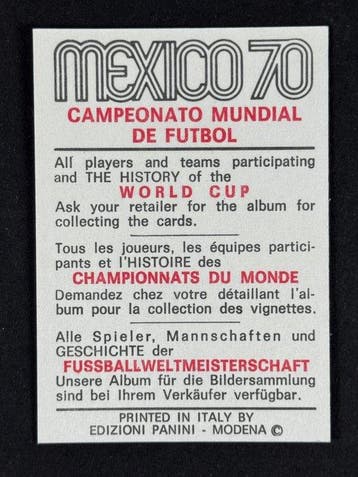 1970 Panini Mexico 70 World Cup, - Romania: Mircea Lucescu -