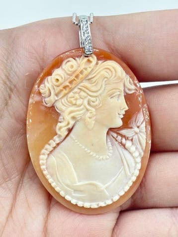 Zilver, Zonder reserveprijs - Cameo - CASSIS RUFA