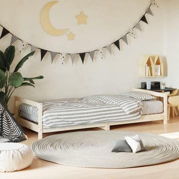 vidaXL Kinderbedframe 80x200 cm massief grenenhout, Kinderen en Baby's, Verzenden, Nieuw