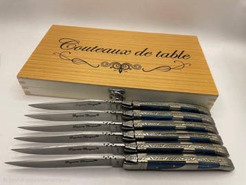 Laguiole - Bougna - Ensemble de couteaux de table - Couteaux