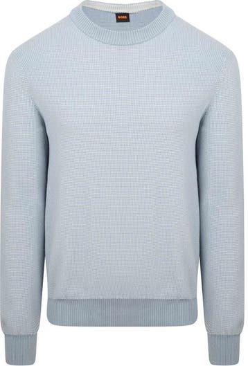 BOSS Trui Klapok Blauw maat Maat 52/54 (L) Heren, Vêtements | Hommes, Pulls & Vestes, Verzenden