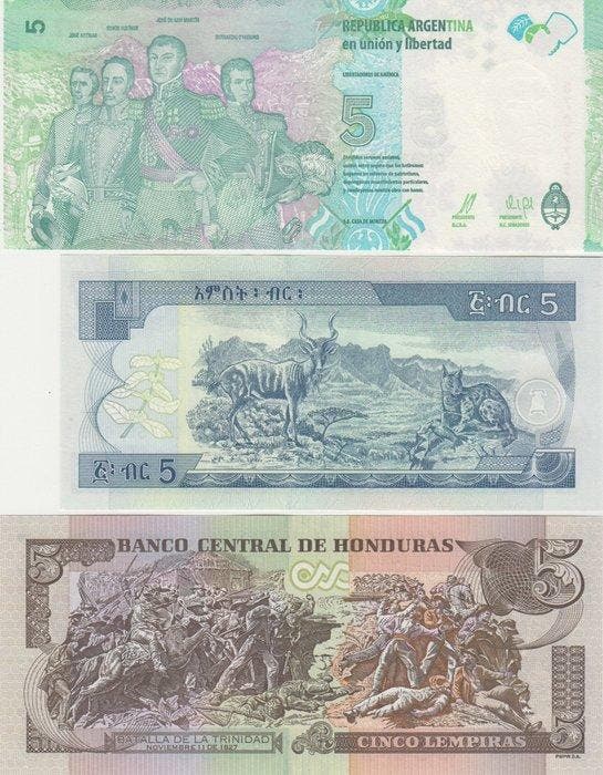 Wereld. - 180 different Banknotes - Various Dates (Zonder, Postzegels en Munten, Bankbiljetten | Europa | Niet-Eurobiljetten