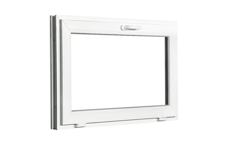 PVC kiep raam b100xh60 cm Wit, Bricolage & Construction, Vitres, Châssis & Fenêtres, Enlèvement ou Envoi