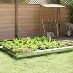 vidaXL Slakkenhekje Zilver 50 x 3,5 x 25 cm Gegevens staal, Tuin en Terras, Verzenden, Nieuw