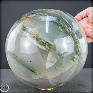 Natuurlijke groene tuinkwarts-kristal Bol- 13542.22 g