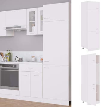 vidaXL Ombouwkast voor koelkast Lyon 60x57x207 cm bewerkt, Huis en Inrichting, Verzenden, Nieuw