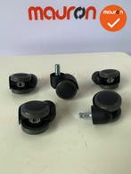 Set Ahrend 220 bureaustoel wielen - zacht - (5 stuks), Werkplek, Ophalen of Verzenden, Gebruikt, Stoel