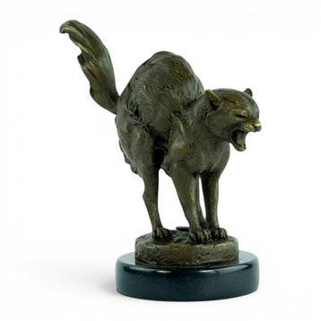 Charles Paillet (1871-1937) - after - sculptuur, Chat