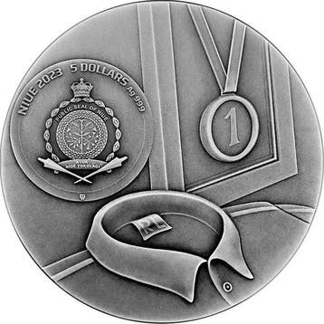 Niue. 5 Dollars 2023 Robert Lewandowski THE WINNER 2 oz
